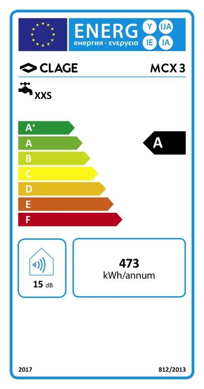 Elektrinis momentinis vandens šildytuvas CLAGE MCX3 3,5kW - Image 3