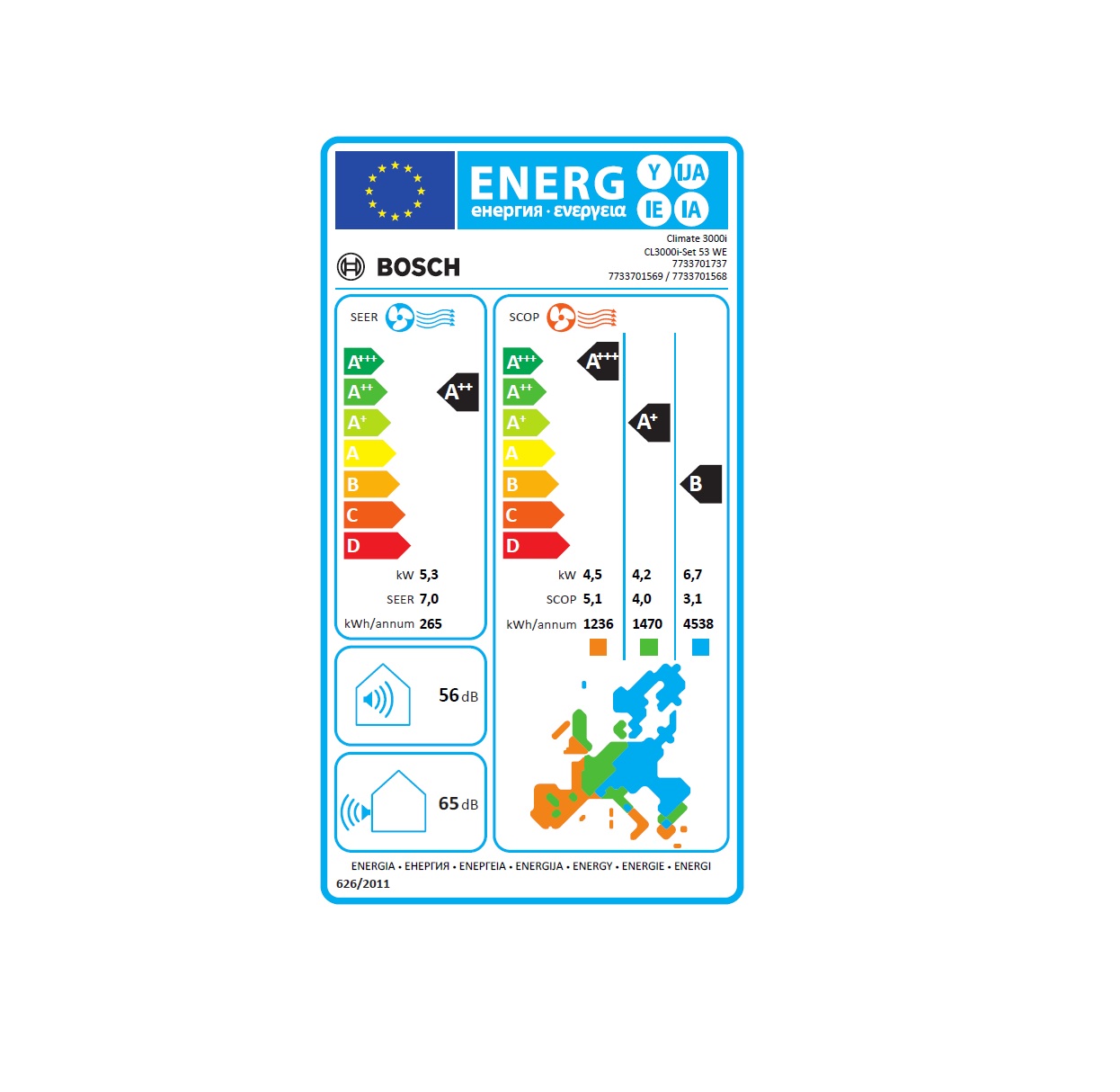 Bosch oro kondicionierius CL3200i SET 53E (A++) - Image 2