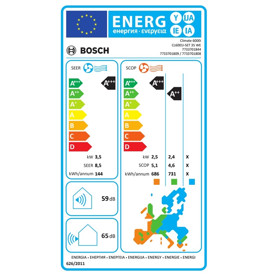 Bosch oro kondicionierius CL6001i SET 35 WE (A+++) - Image 2